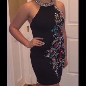 Black cocktail dress